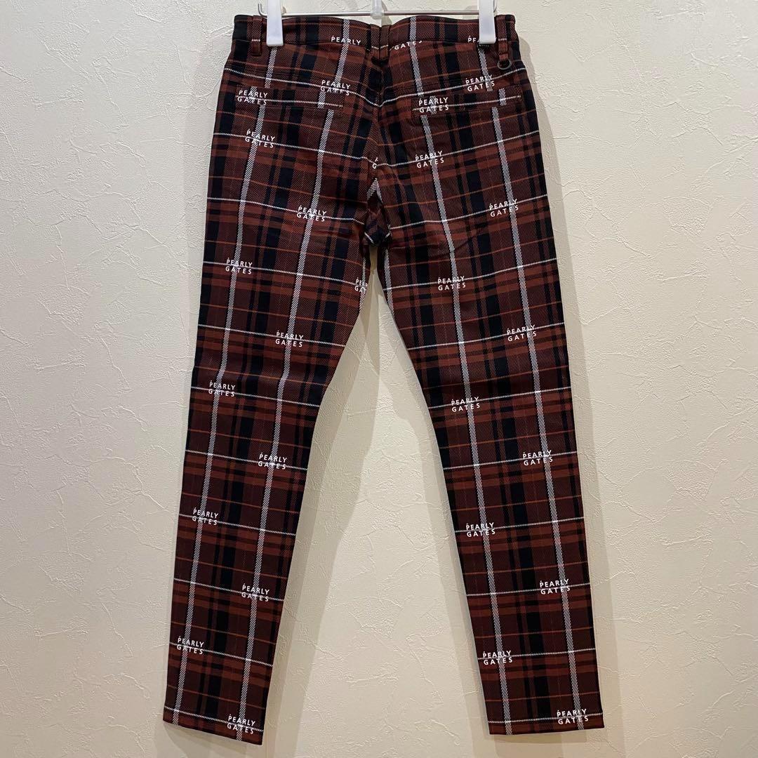 新品【PEARLY GATES】パーリーゲイツ　コットンストレッチチェックパンツ