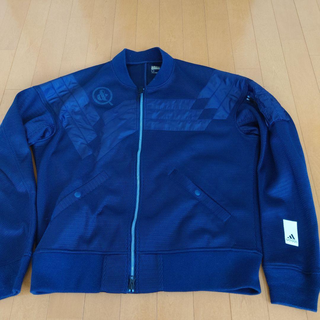 アディダススタンダード19　ジャケット　ネイビー　b147