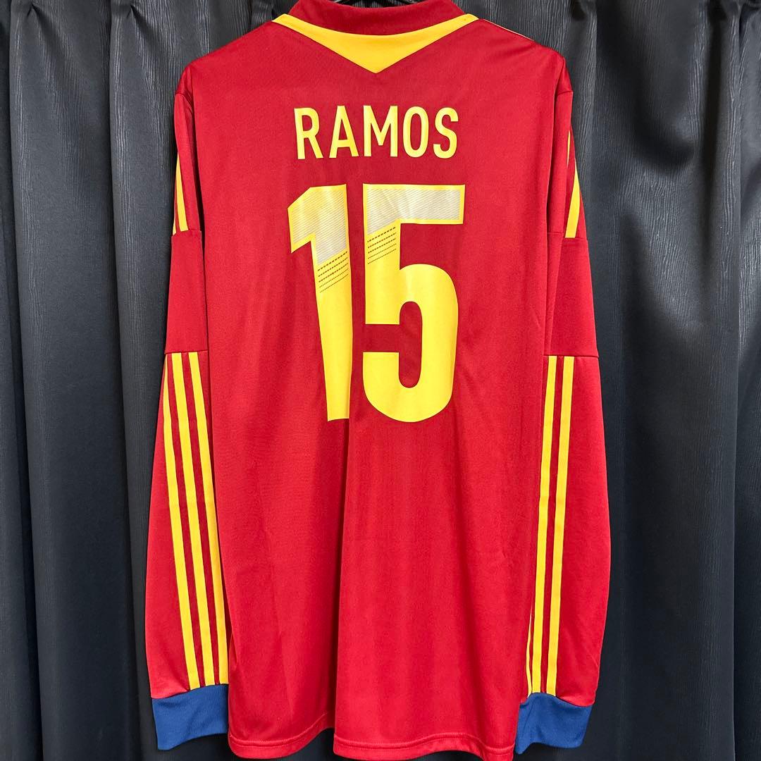 セルヒオ・ラモス　ユニフォーム　スペイン代表　支給　長袖　レアルマドリード