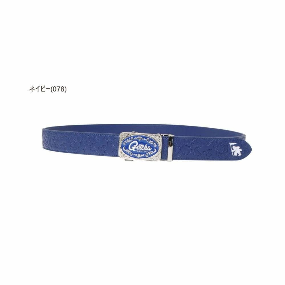 ベルト 【F全長128.5cm】ネイビー ガッチャゴルフ　252gg8105