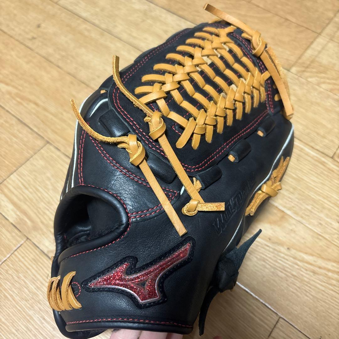Mizuno 軟式グローブ 黒/茶