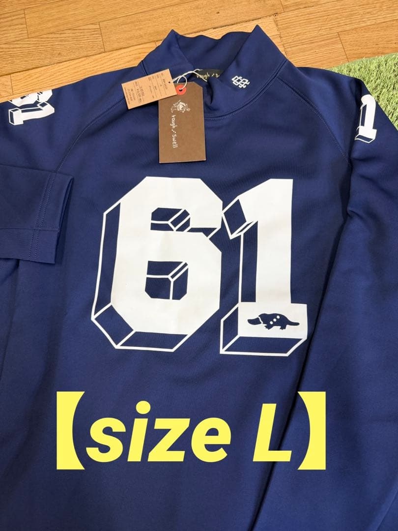 新品正規品【ROUGH&SWELL/L】裏起毛モックネック長袖カットソー