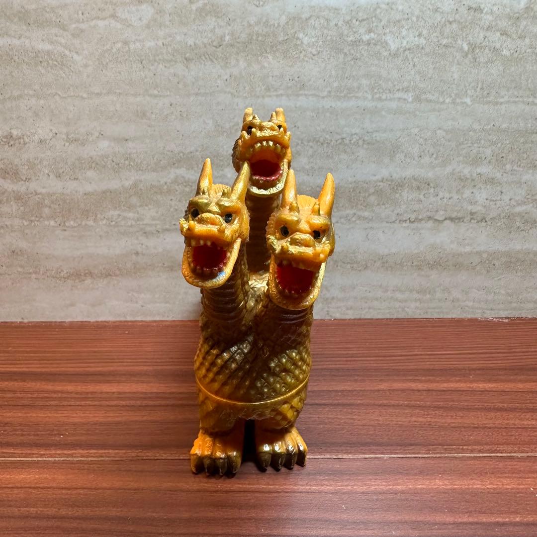 当時物 ポピー　キングザウルスシリーズ　キングギドラ　ソフビ 5653