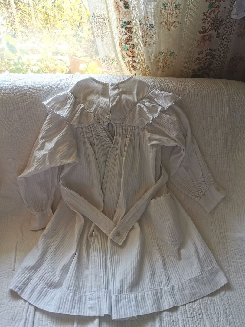 アンティークフランス ピケドプロヴァンス ベビードレス セレモニー 幼児洗礼式