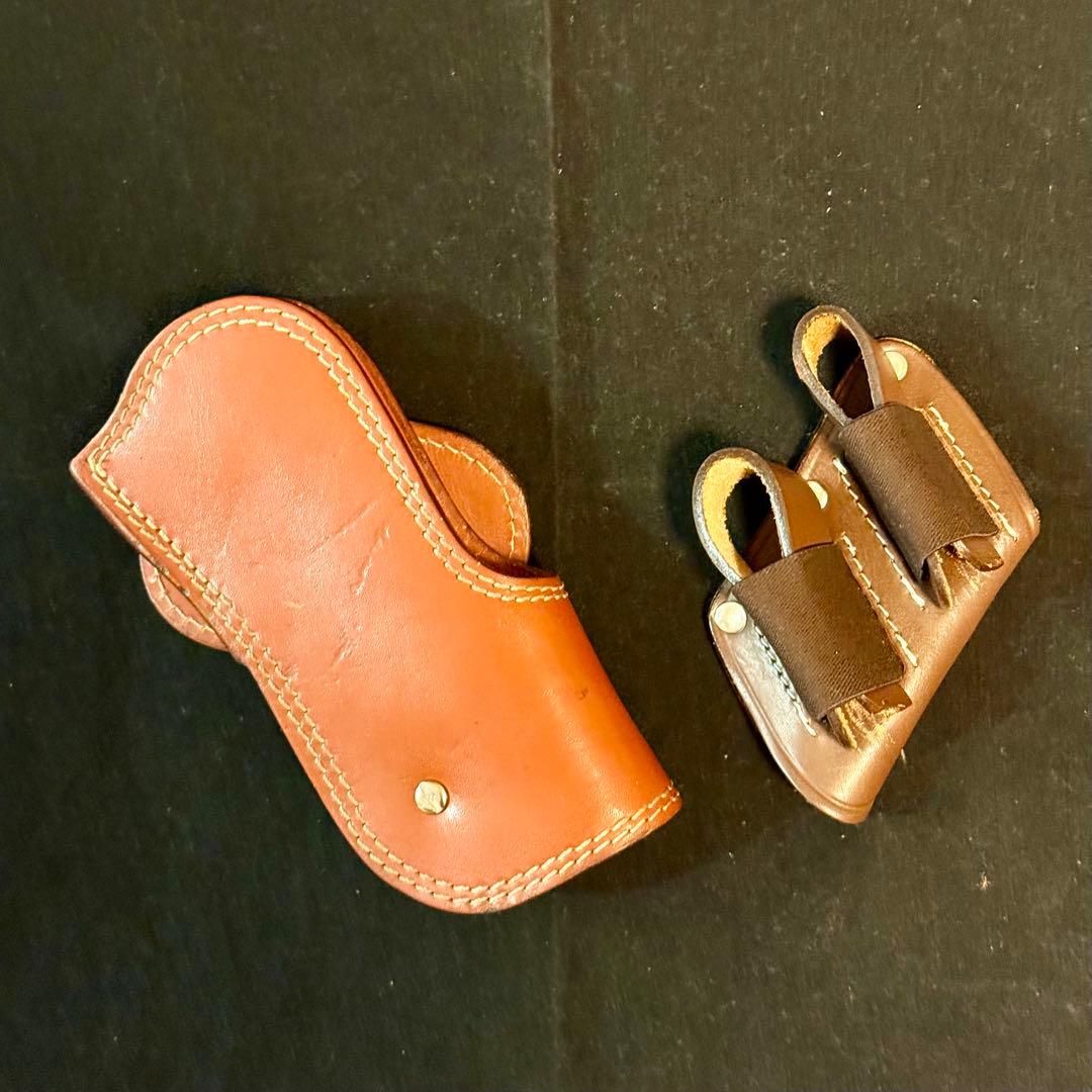 整備済 MGC 革製 シューティング ヒップ ホルスター & マガジンポーチ