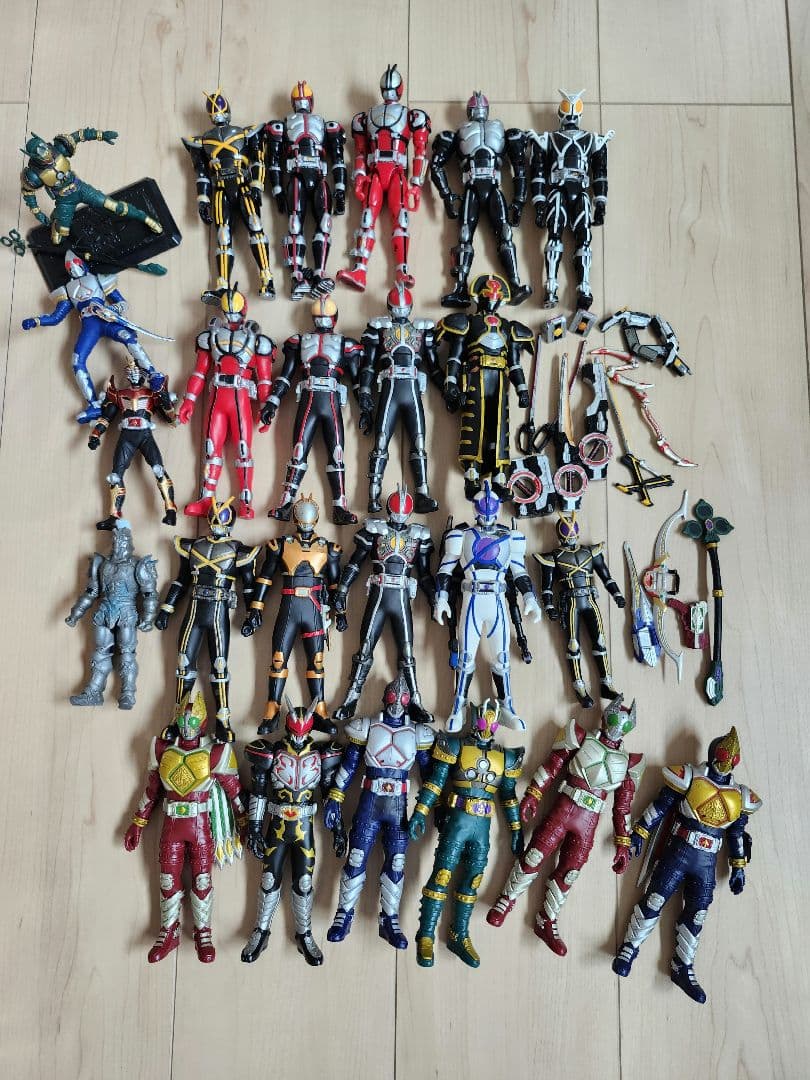 仮面ライダー可動式 ソフビ フィギュアまとめてセット
