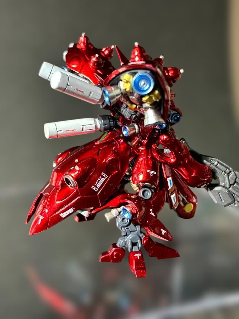 ガンダム アーティファクト 第一弾 ナイチンゲール　全塗装 　クリアケース付き