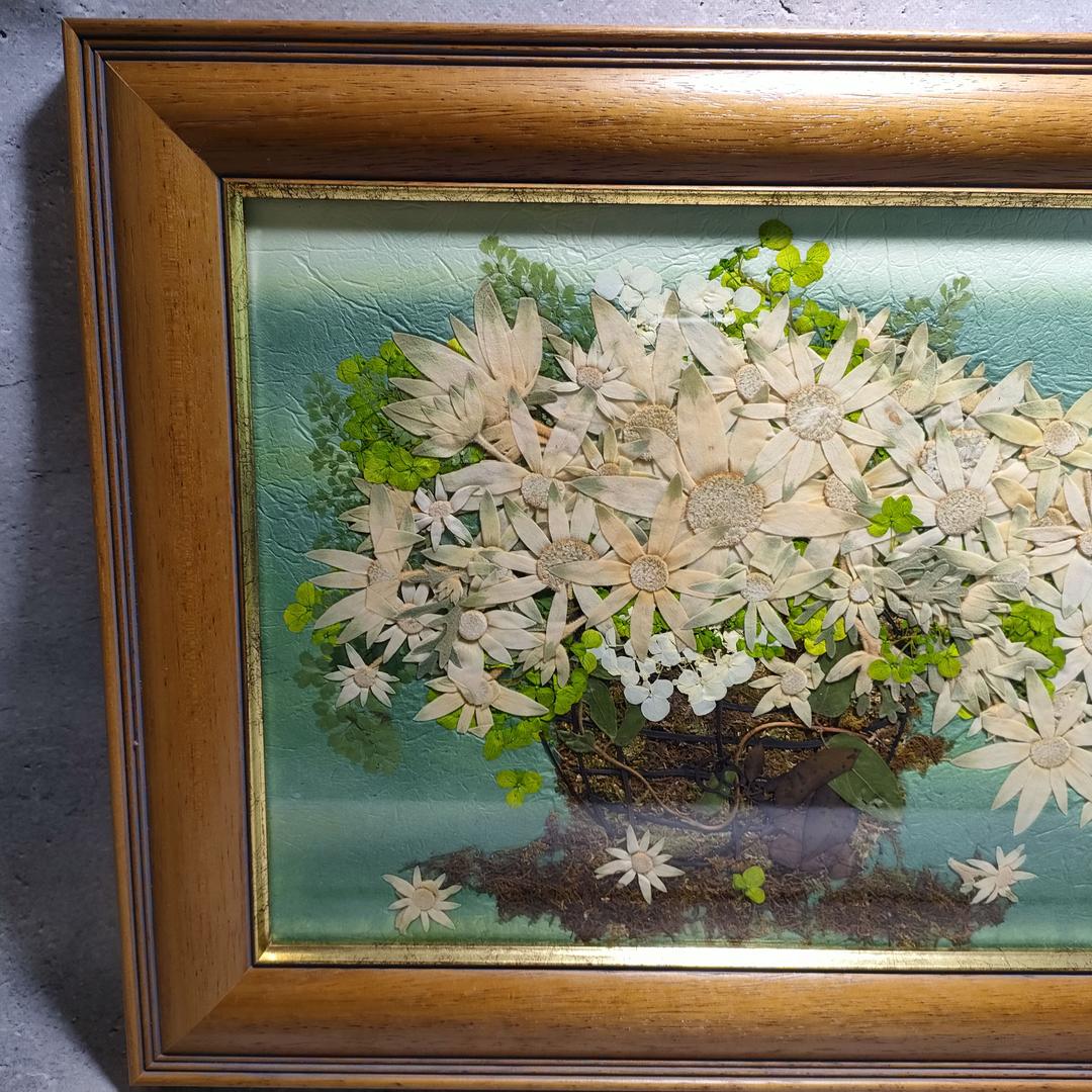 押し花専用額 押し花アート 不思議な花倶楽部 横長 花カゴ