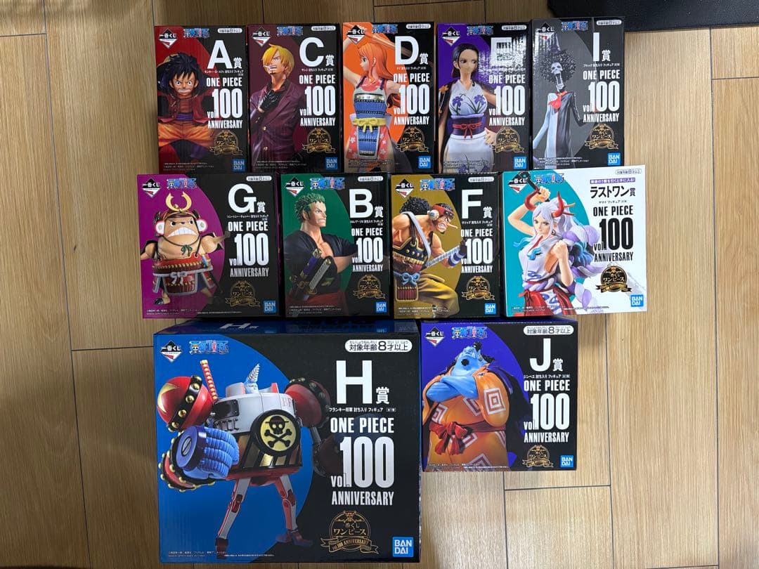 未開封　一番くじ　vol.100　麦わらの一味　ヤマト　11種　ワノ国　討ち入り