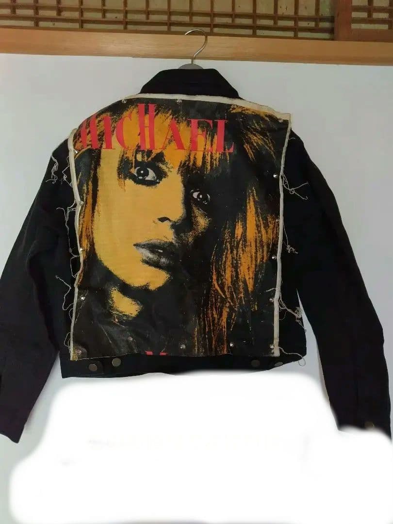 マイケル・モンロー デニムジャケット 黒 HANOI ROCKS