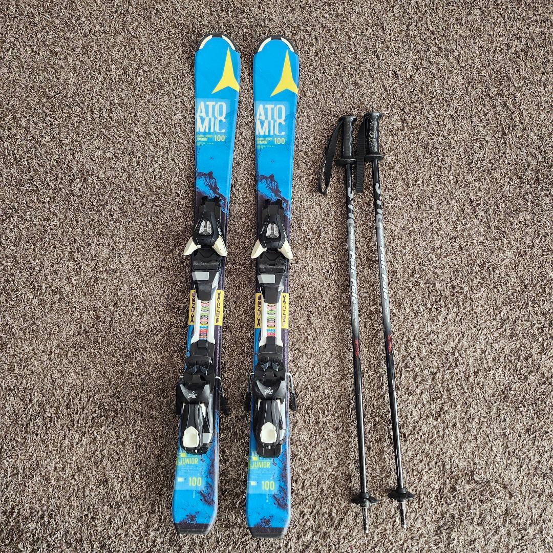 ATOMIC アトミック ジュニアスキー板100cmストック80cm