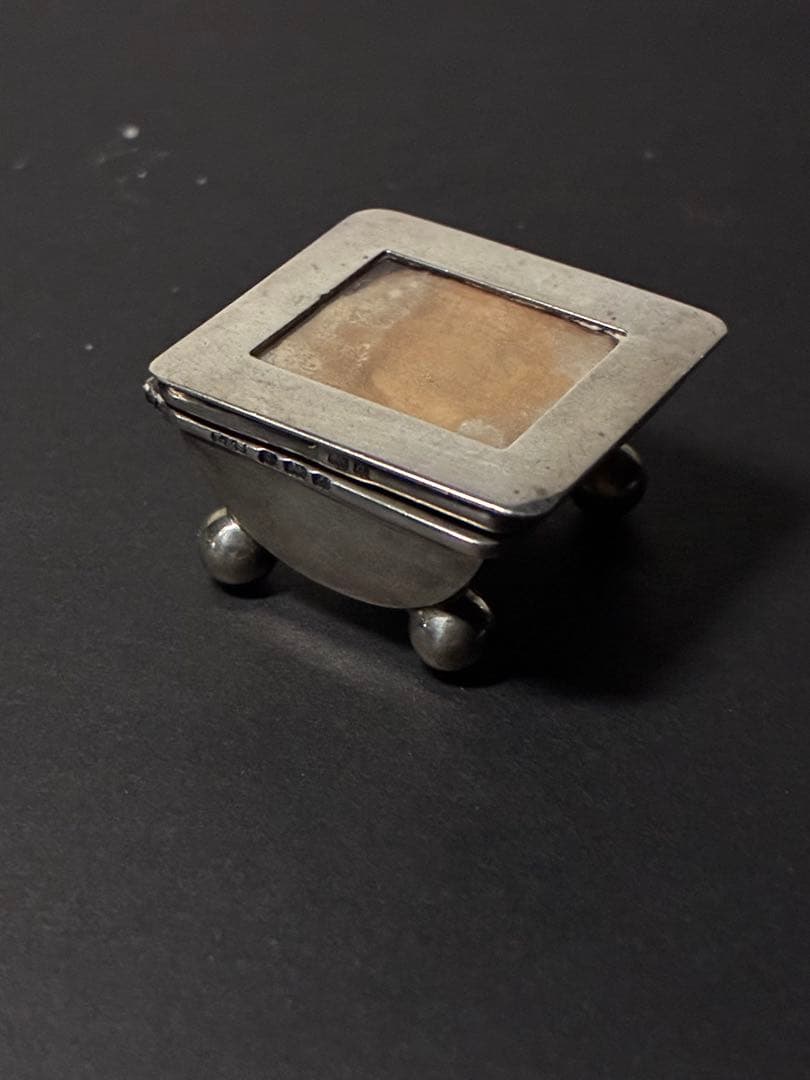 1903–1904年 英国製 純銀 小物入れ スターリングシルバー アンティーク