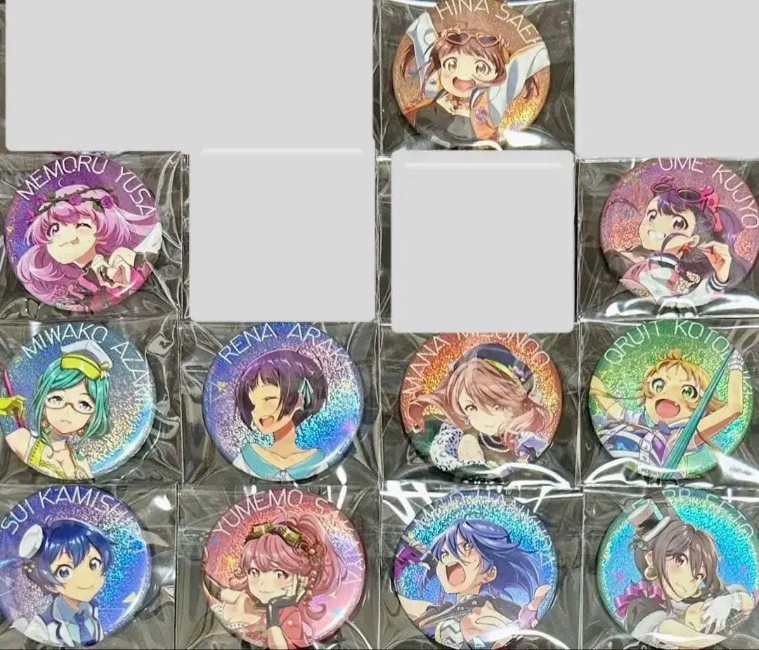 Tokyo7thシスターズ　ナナシス　グリッター缶バッジ　C95 限定