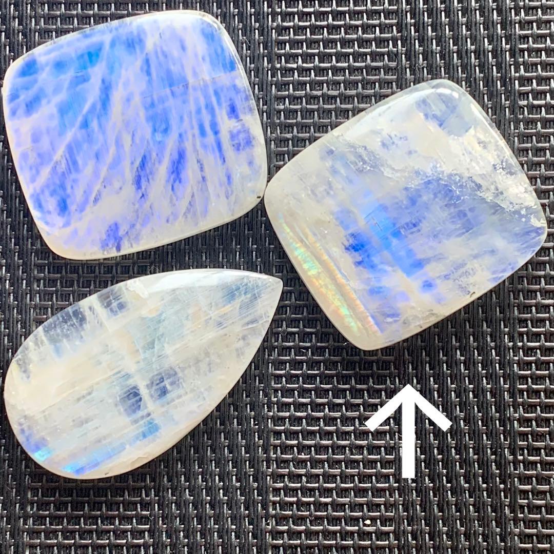 巨大ホワイトラブラドライト/レクタングル型2/鉱物コレクション