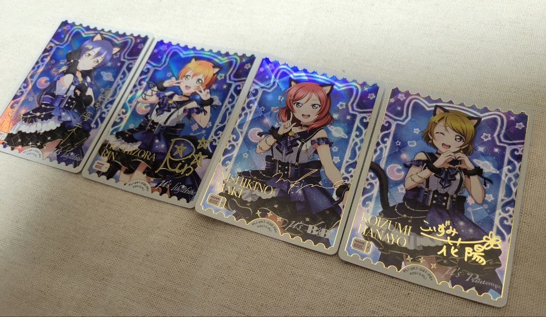 ラブカ 海未 凛 真姫 花陽 PE+４枚セット