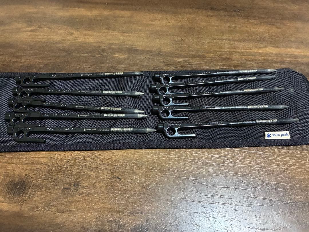 スノーピーク　ペグ10本　ペグハンマー　ケース