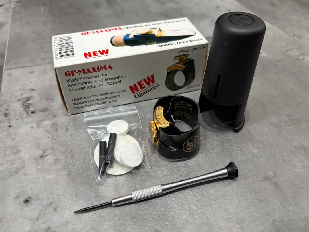 GF-MAXIMA　テナーサックス用リガチャー　Gold Line