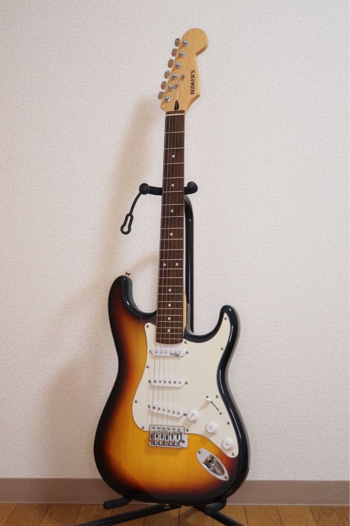 【整備済み】BUSKER'S ストラトキャスタータイプ ストラップセット