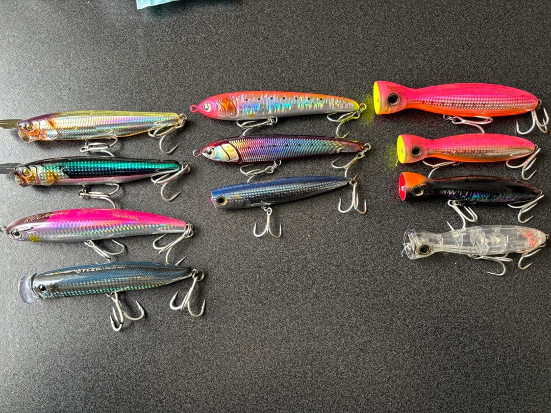 青物プラグ11点バレットブル　ラピード　ポップクイーン　フィードポッパー他