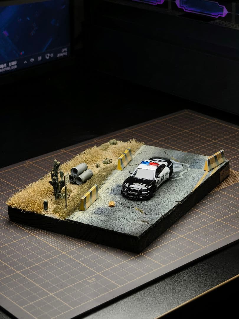 1/64 アメリカンロード ジオラマ 背景