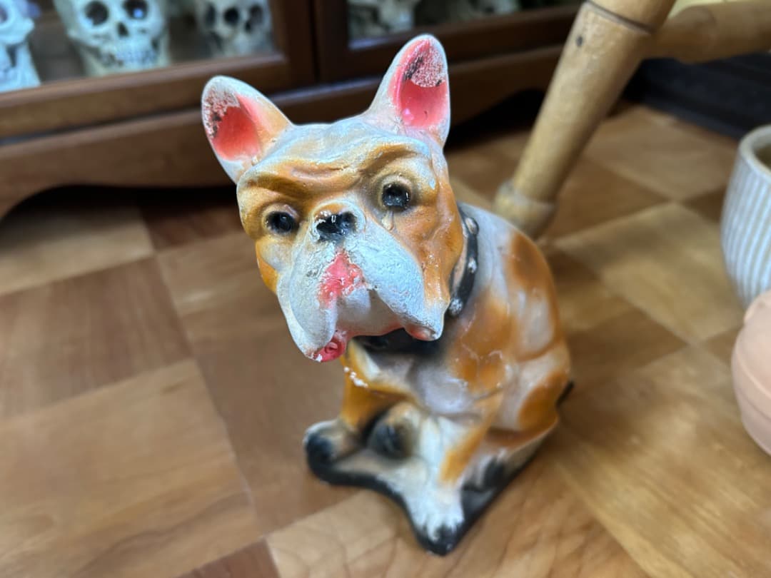 ビンテージ Chalkware Bulldog チョークウェア ブルドッグ