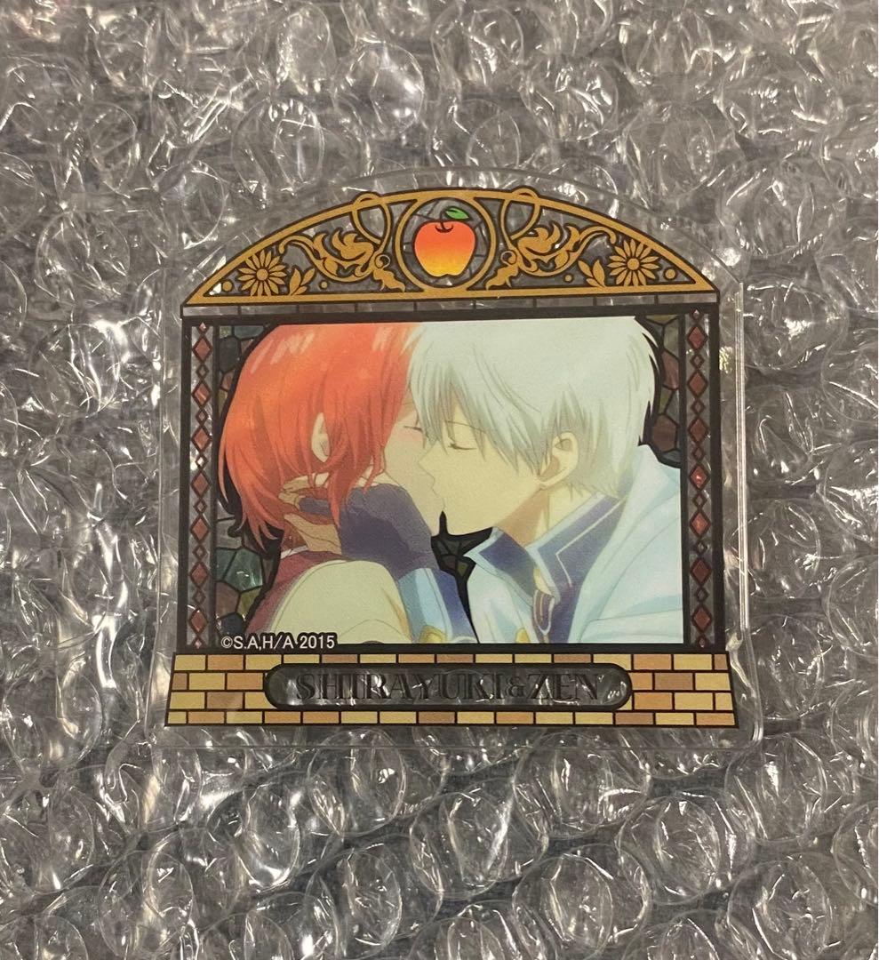 希少　赤髪の白雪姫　白雪＆ゼン　アクリルバッジ