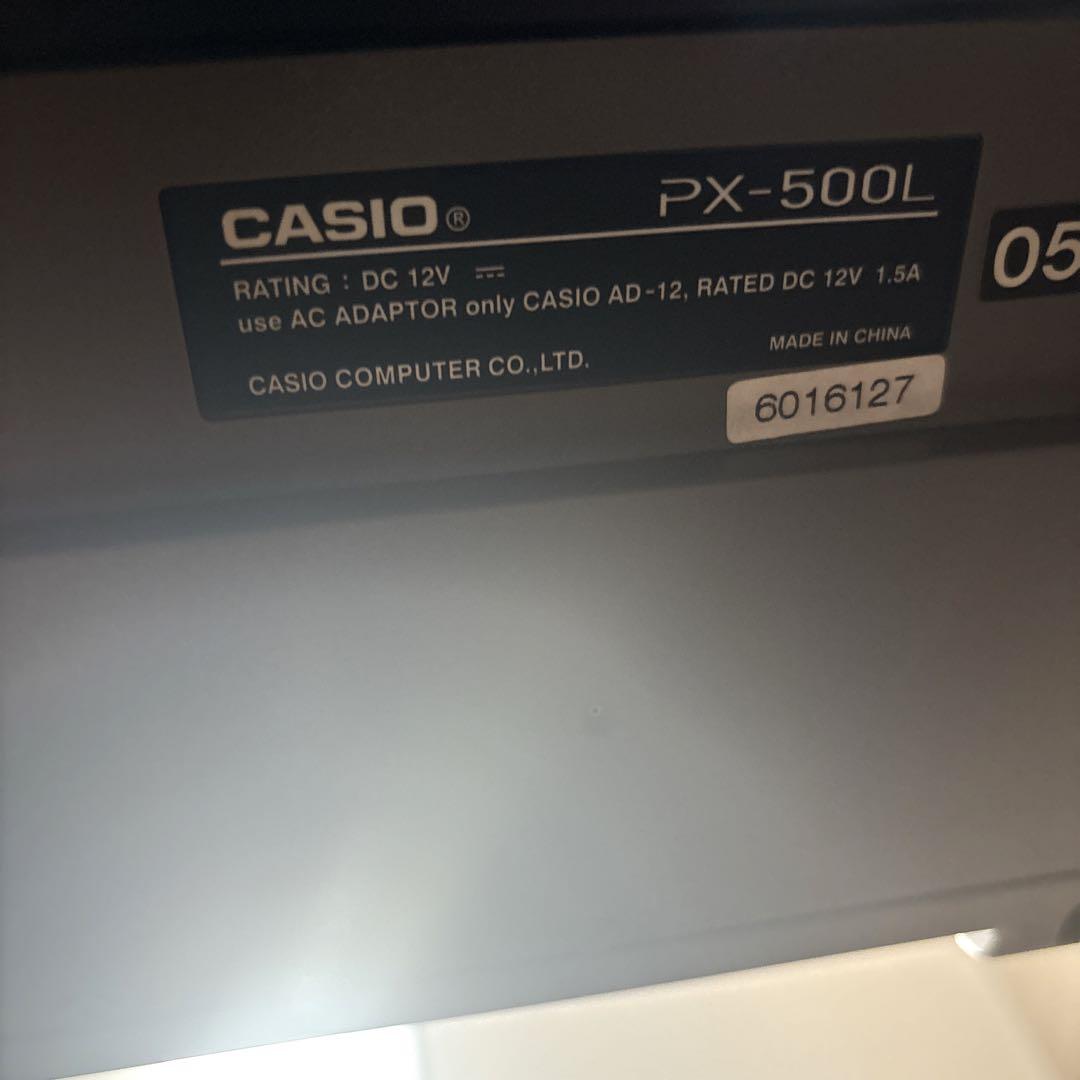 【美品】 CASIO PX-500L デジタルピアノ 88鍵盤　木製スタンド付き