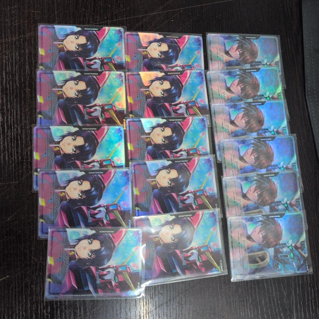 ガンダムカードゲーム　ヒイロ　リソース　6枚、アスラン　10枚