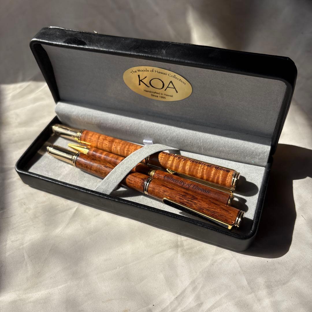 ハワイ　KOA 万年筆　The Woods of Hawaii ボールペン　3本