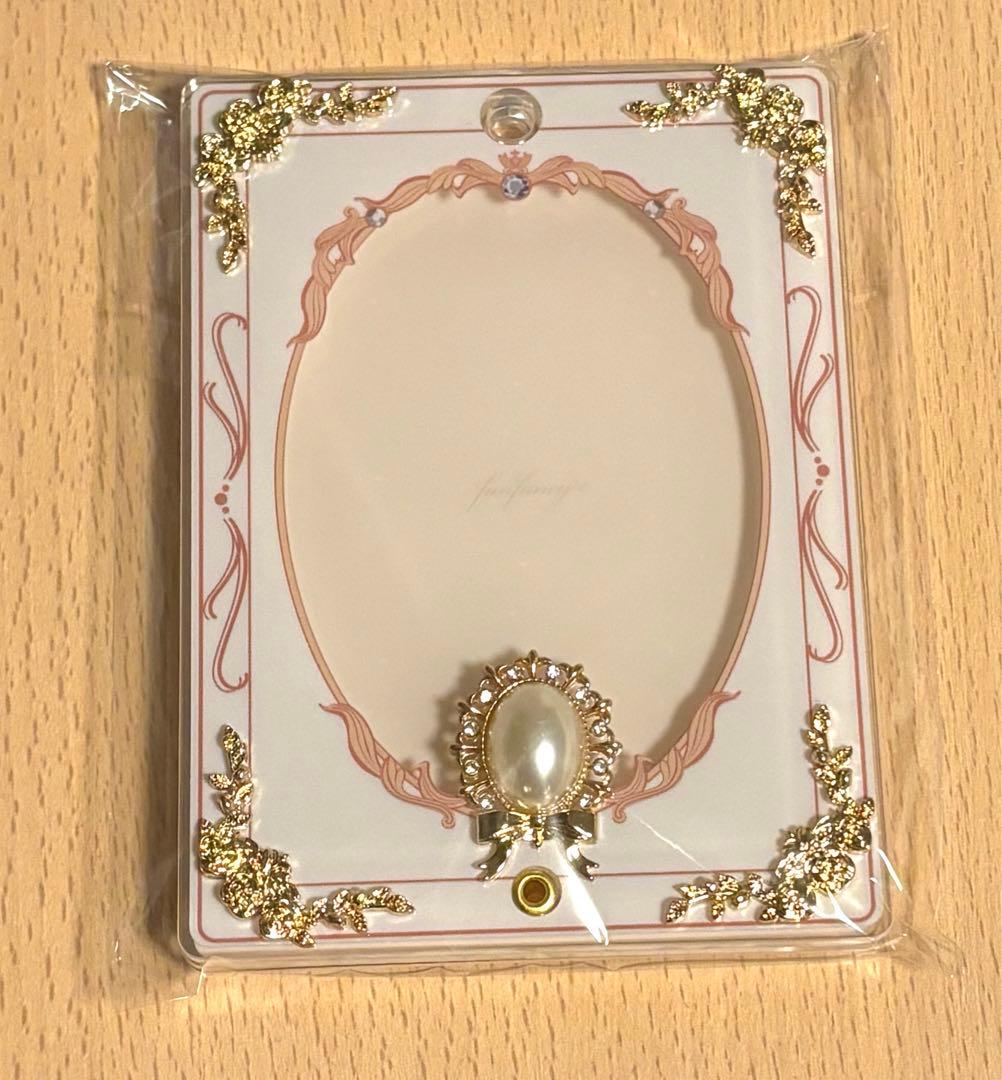 フクヤ　くじ　A賞　フォトカードアクリルフレーム　ローズ&ビジュー　ホワイト