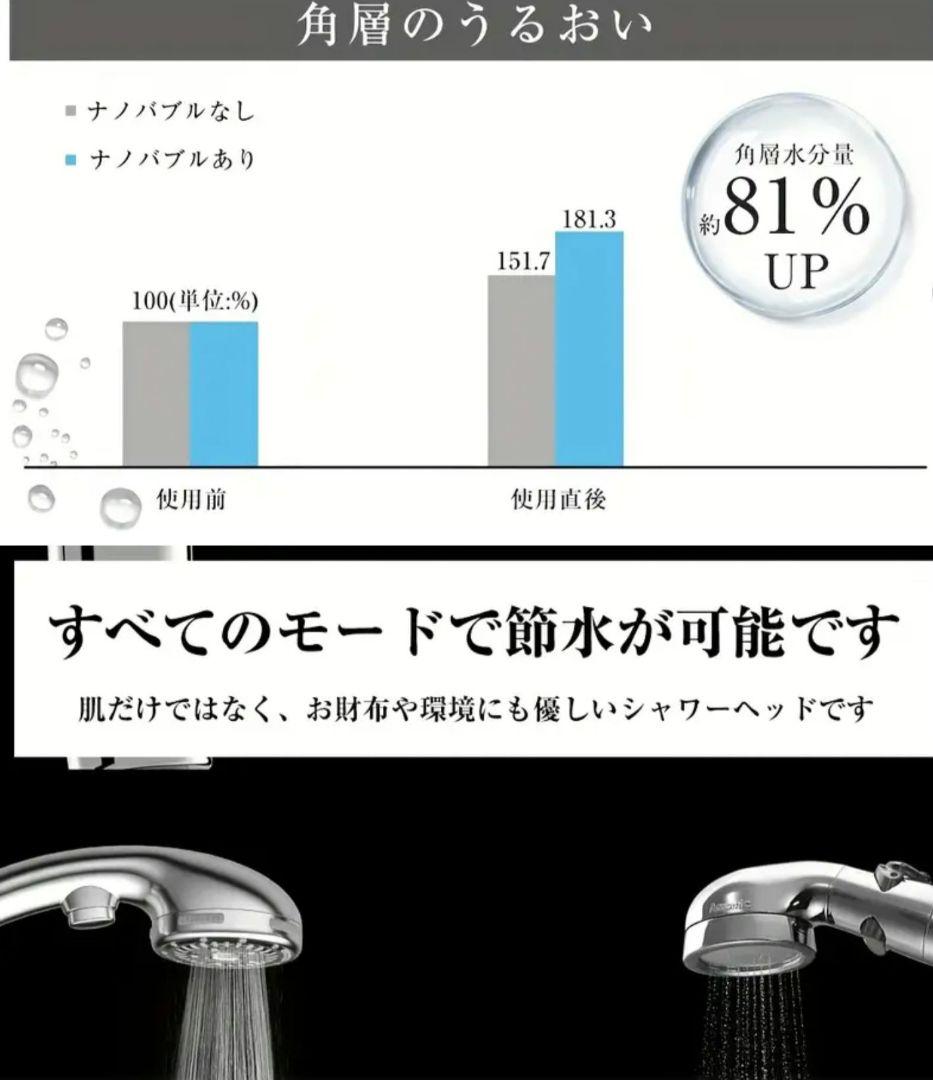 シャワーヘッド・マイクロナノバブル20億9800万美容泡