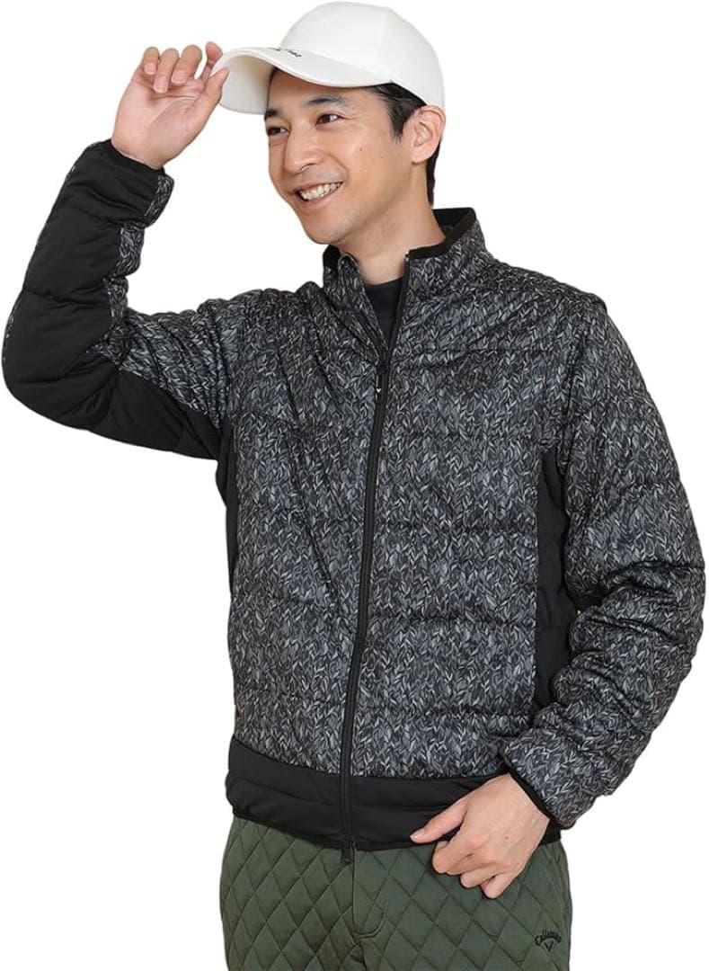 キャロウェイ フェザープリント スターストレッチ 2WAY ブルゾン M