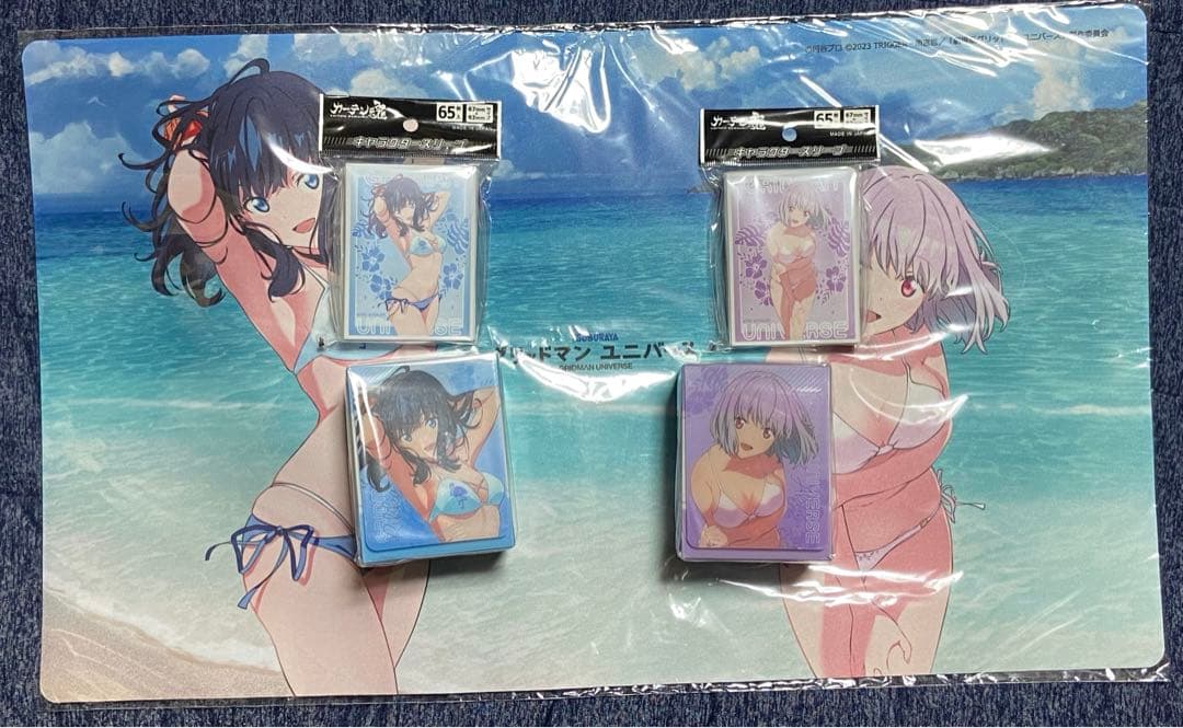 グリッドマンユニバース 宝多六花 新条アカネ ラバーマット カーテン魂　c104