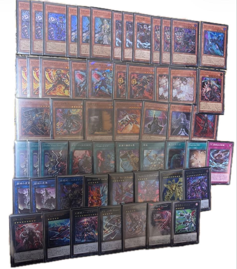 遊戯王　VS k9 デッキ　スリーブ付き