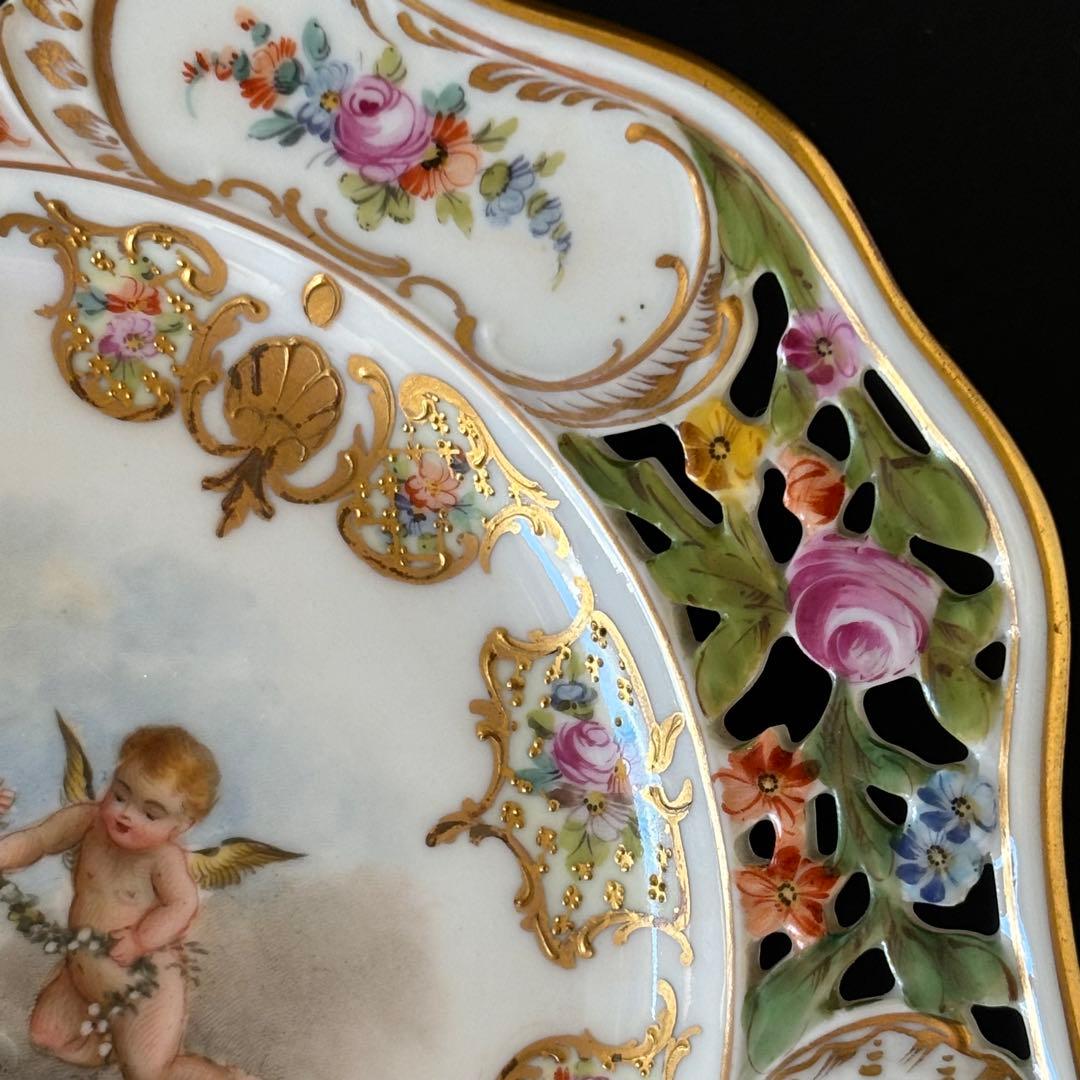 ドレスデン　カールティーメ工房　天使　コンポート