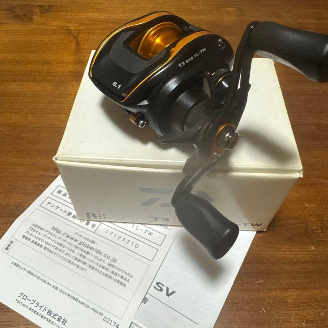 隣*ん様 ダイワ　T3 SV8.1L-TW ベイトリール 左巻き