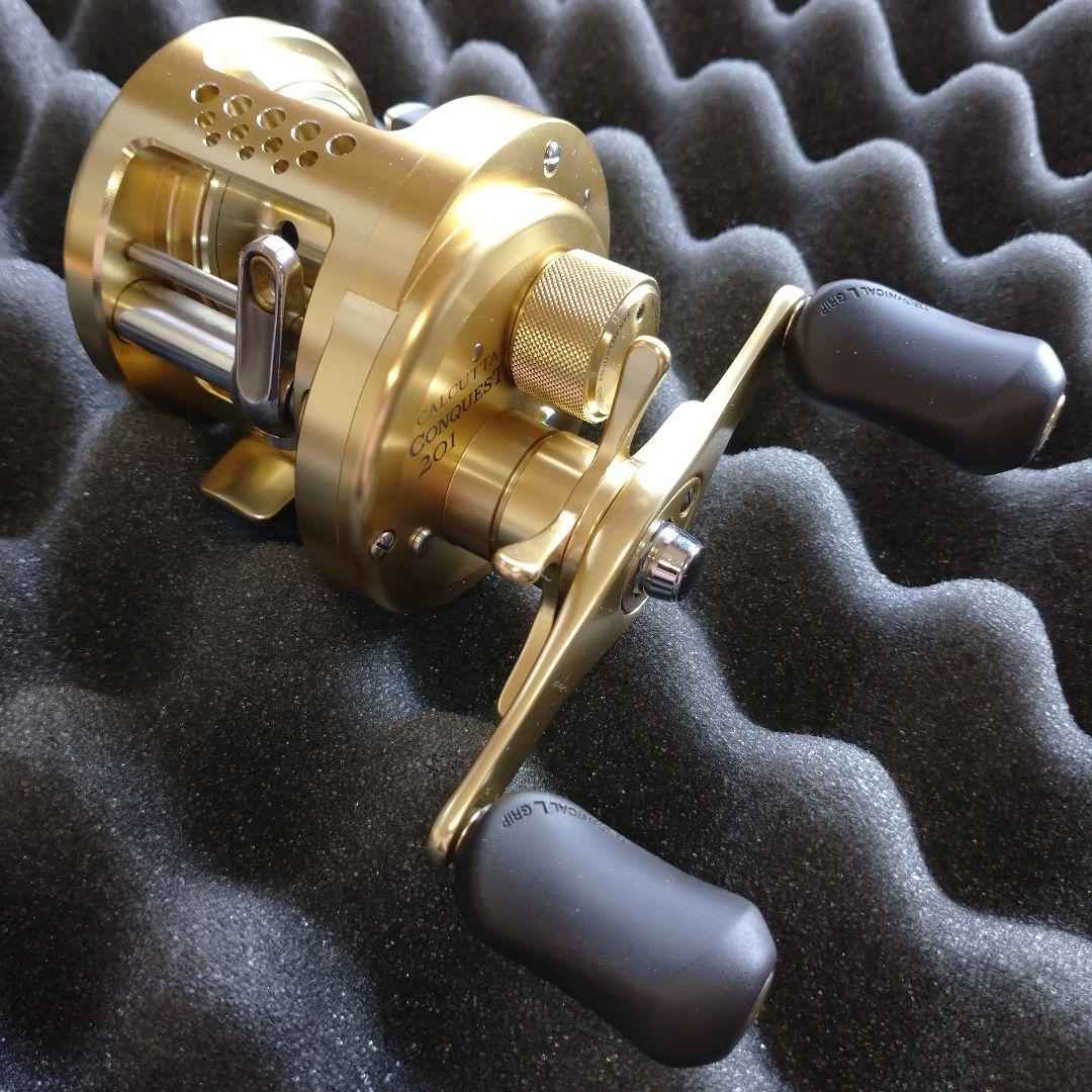 初代 カルカッタコンクエスト201 左巻き 極美品 カルコン201 シマノ