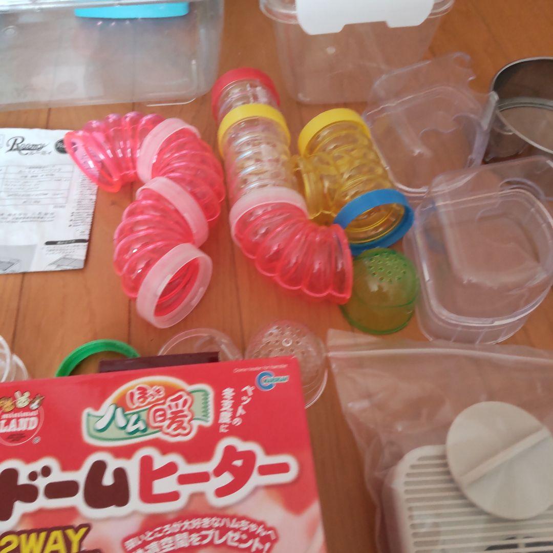 大量 2頭飼えます ハムスター飼育セット ケージ ホイール ヒーター 等