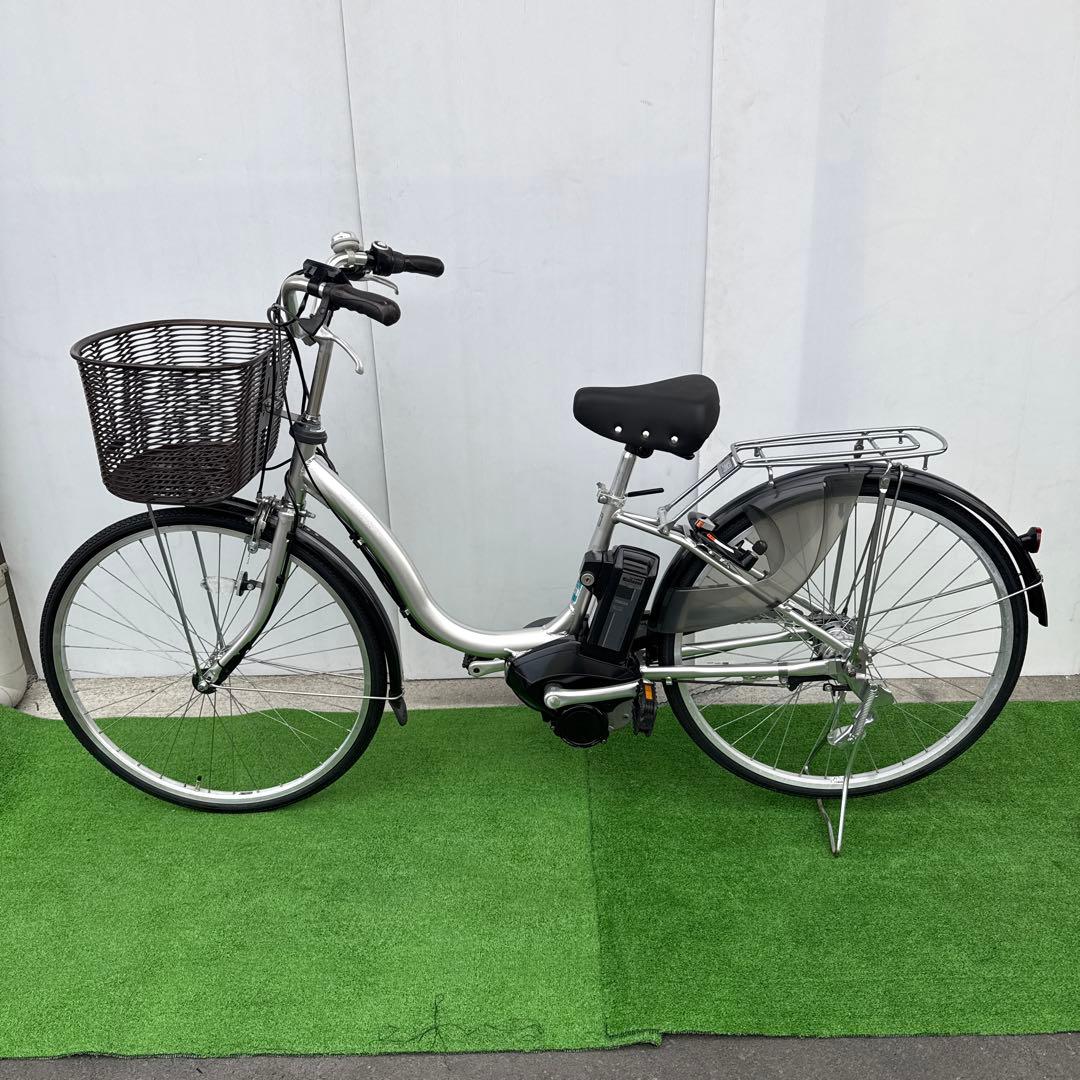 YAMAHAヤマハ電動アシスト自転車26インチ 12.3Ah シルバー