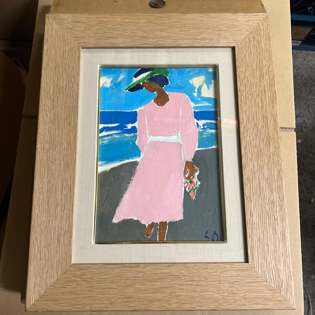 大沢昌助 油絵 sm 1995