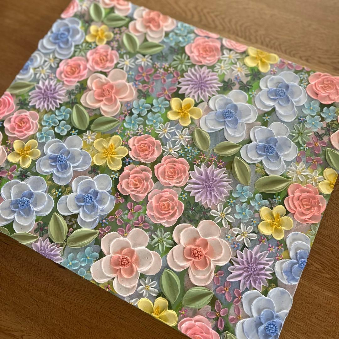 原画 フラワーアート 花の絵 花柄 ボタニカル 花図鑑　花 花