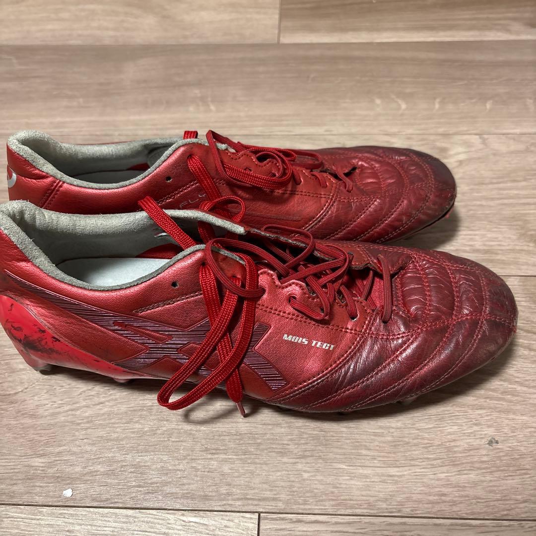 ASICS HIGH TECH レッド サッカーシューズ