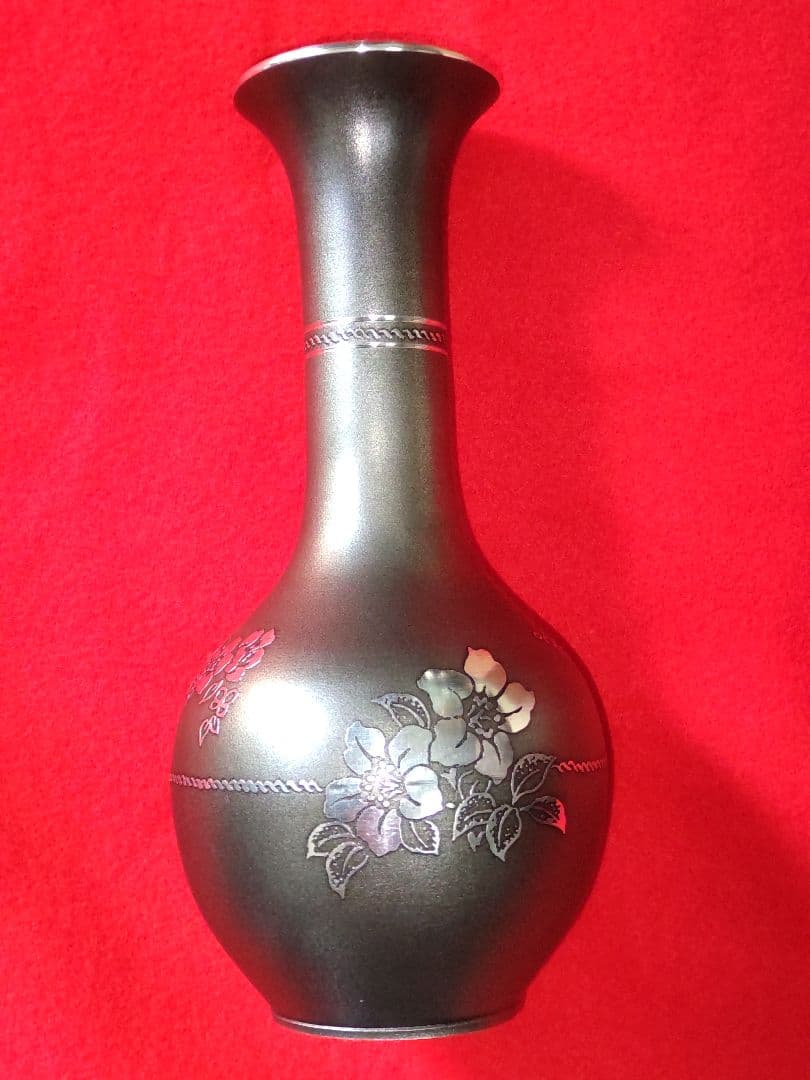 未使用本錫製花瓶