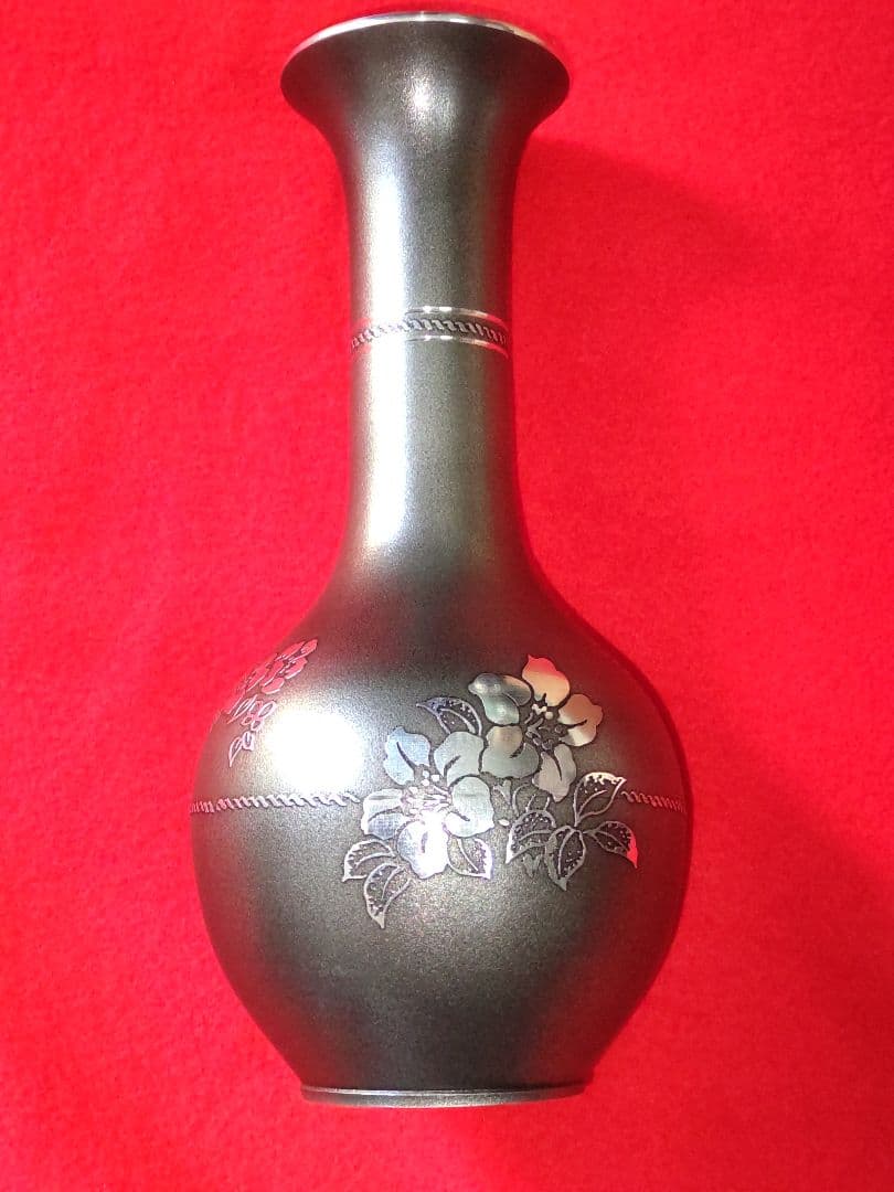 未使用本錫製花瓶