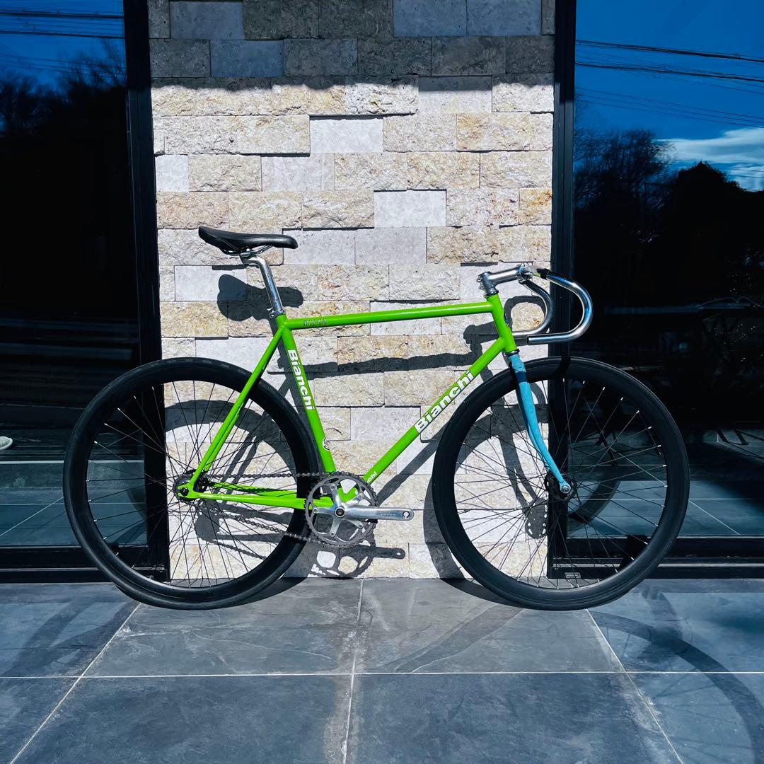 ビアンキpistaクロモリピストバイク シングルスピード