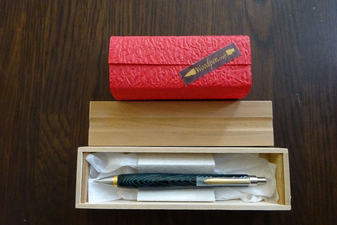 ウッドペンクラフト　P02ペンシル　屋久杉浮造り国産漆　エイリアン