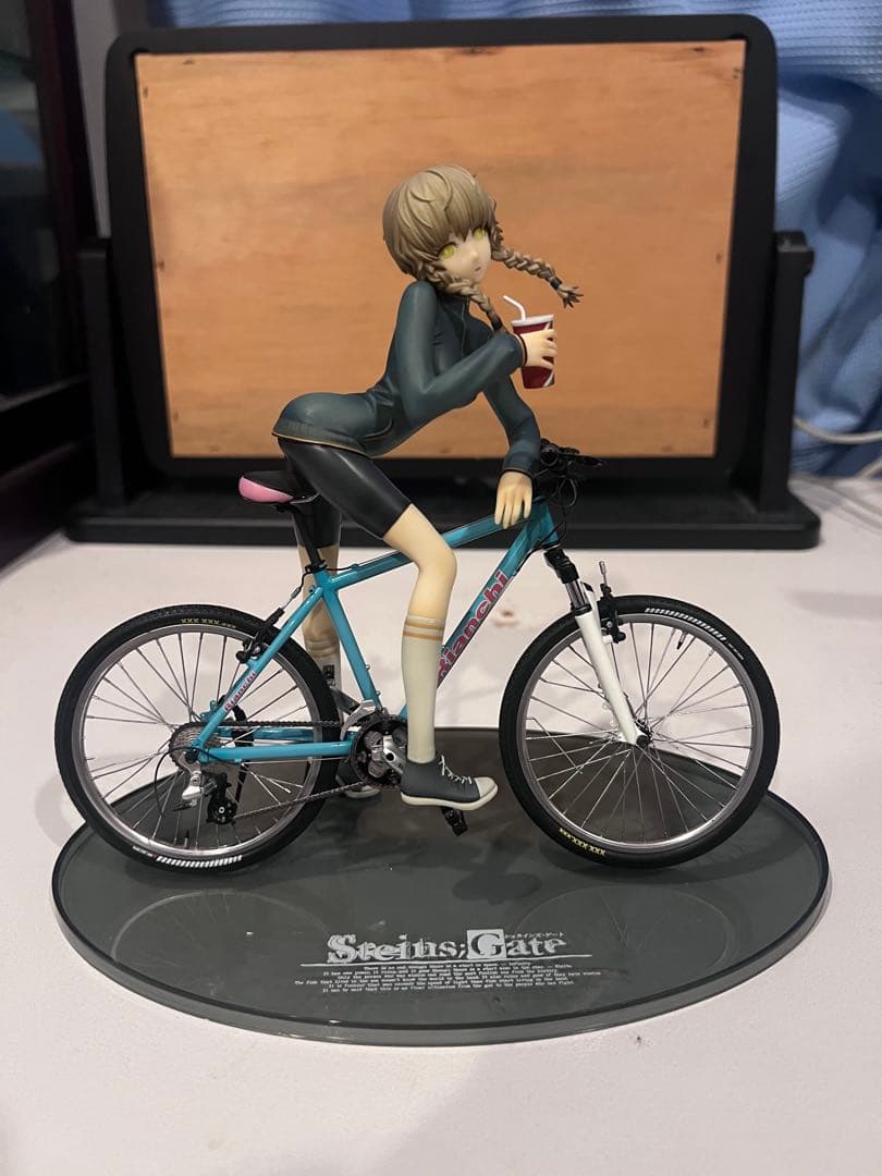 Steins;Gate 阿万音鈴羽 フィギュア クロスバイク　Bianchi