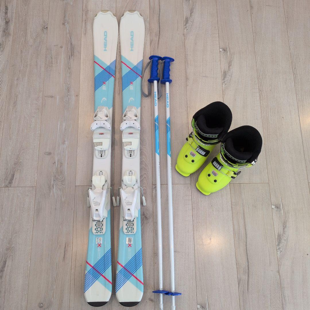 【美品】HEAD ジュニアスキー５点セット