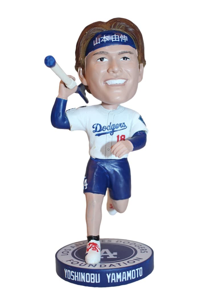 [訳あり新品2] 山本由伸選手ボブルヘッド ジャベリン（槍)2025年9月27日