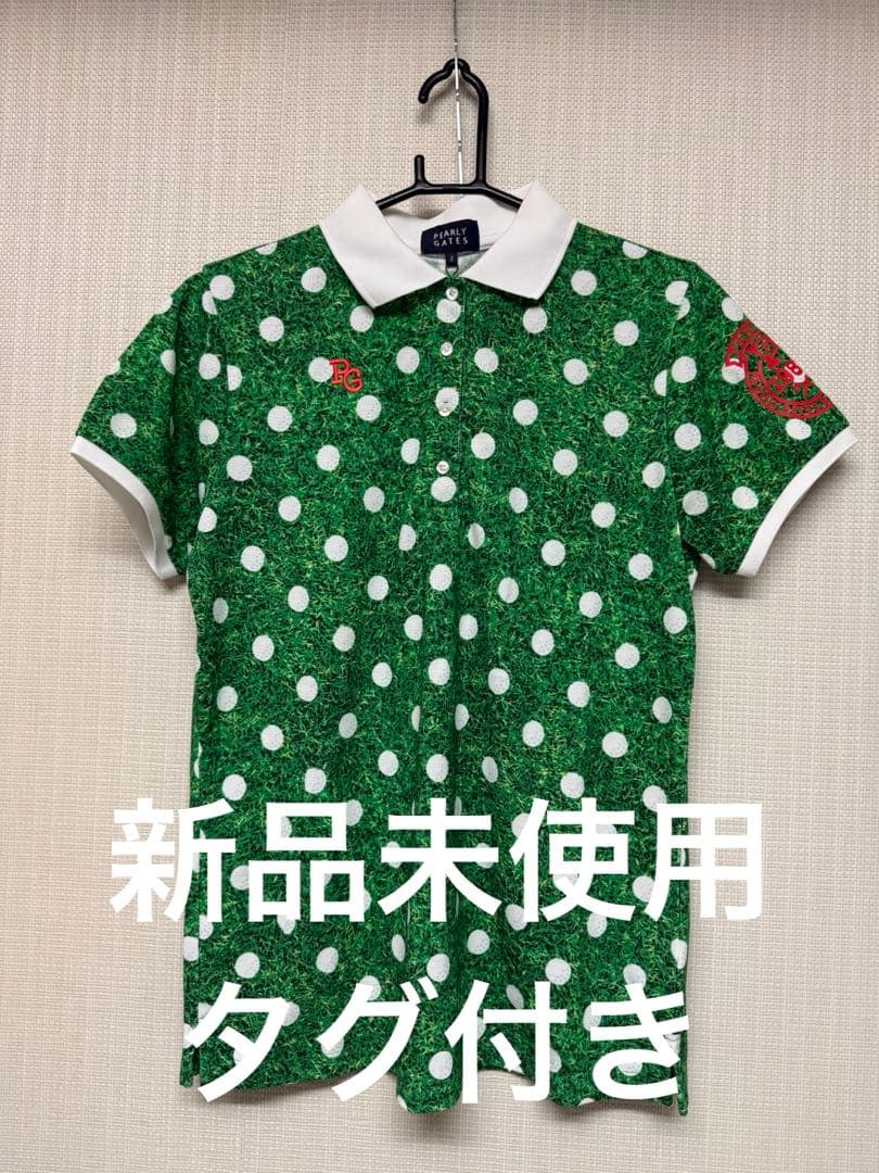 PEARLY GATES グリーンドットポロシャツ サイズ2